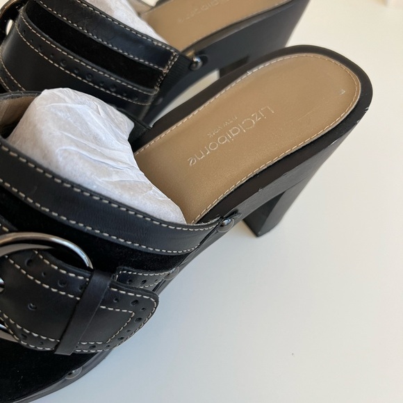 Liz Claiborne Black Suede Clogs - Picture 9 of 16